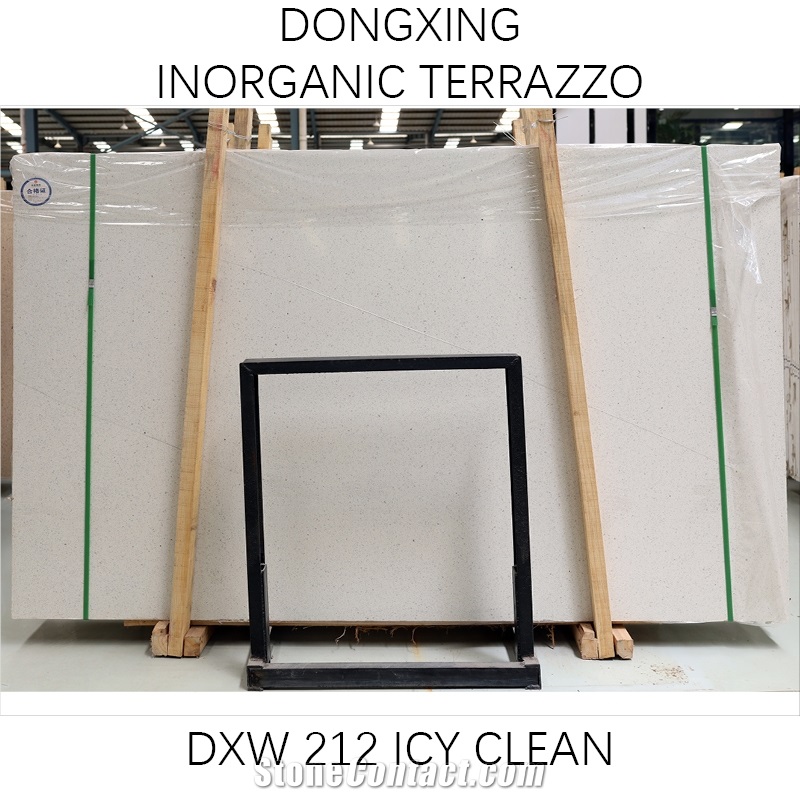 DXW212 Pure White Terrazzo Nature Aggregate Tile