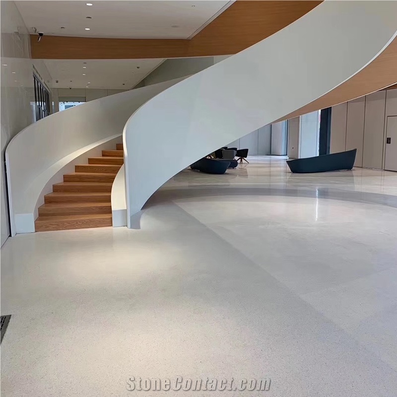 DXW212 Pure White Terrazzo Nature Aggregate Tile