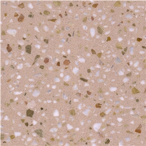 DXW223A Rainbow Hills A Terrazzo Pink Big Slab Tile