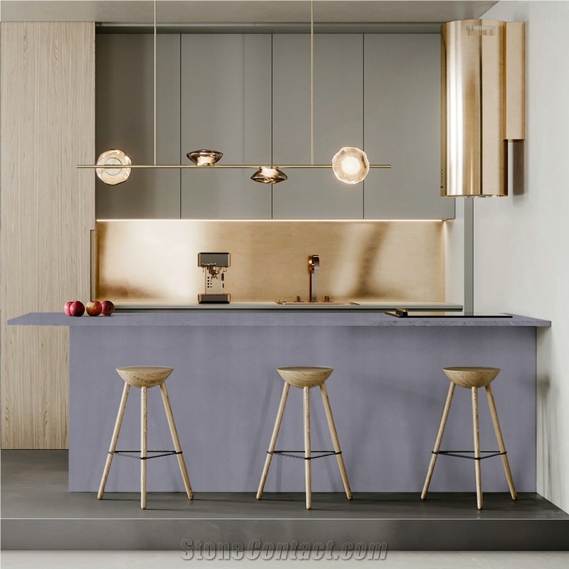 DXW230 Albert Grey Inorganic Terrazzo Slab