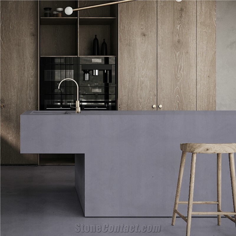DXW230 Albert Grey Inorganic Terrazzo Slab