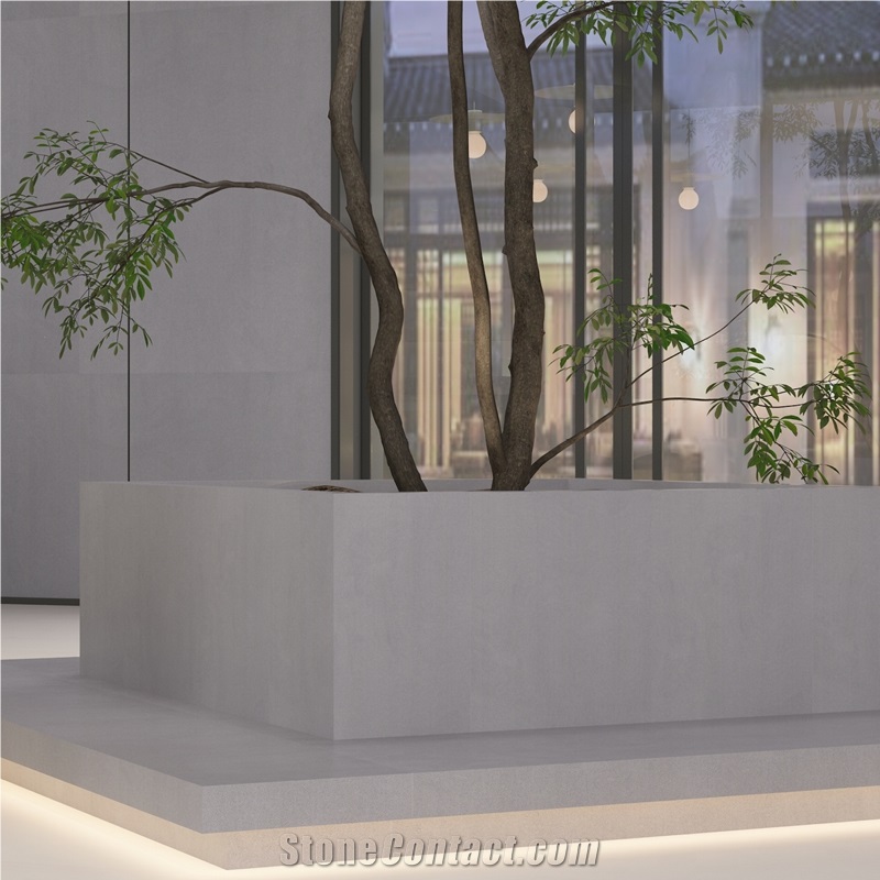 DXW230 Albert Grey Inorganic Terrazzo Slab