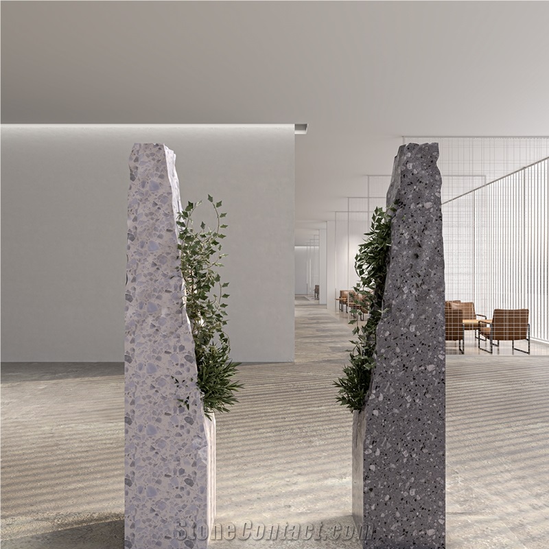 DXW232 Changzhou Grey Stone Sculpture Cement Terrazzo