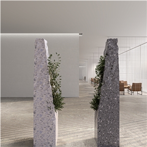 DXW232 Changzhou Grey Stone Sculpture Cement Terrazzo