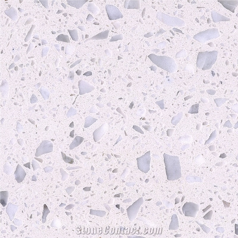 DXW301A Alps White Terrazzo Artificial Polished Terrazzo