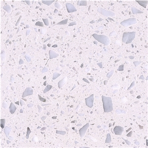 DXW301A Alps White Terrazzo Artificial Polished Terrazzo