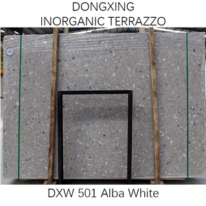 DXW501 Yabo White Jade Terrazzo Inorganic Terrazzo