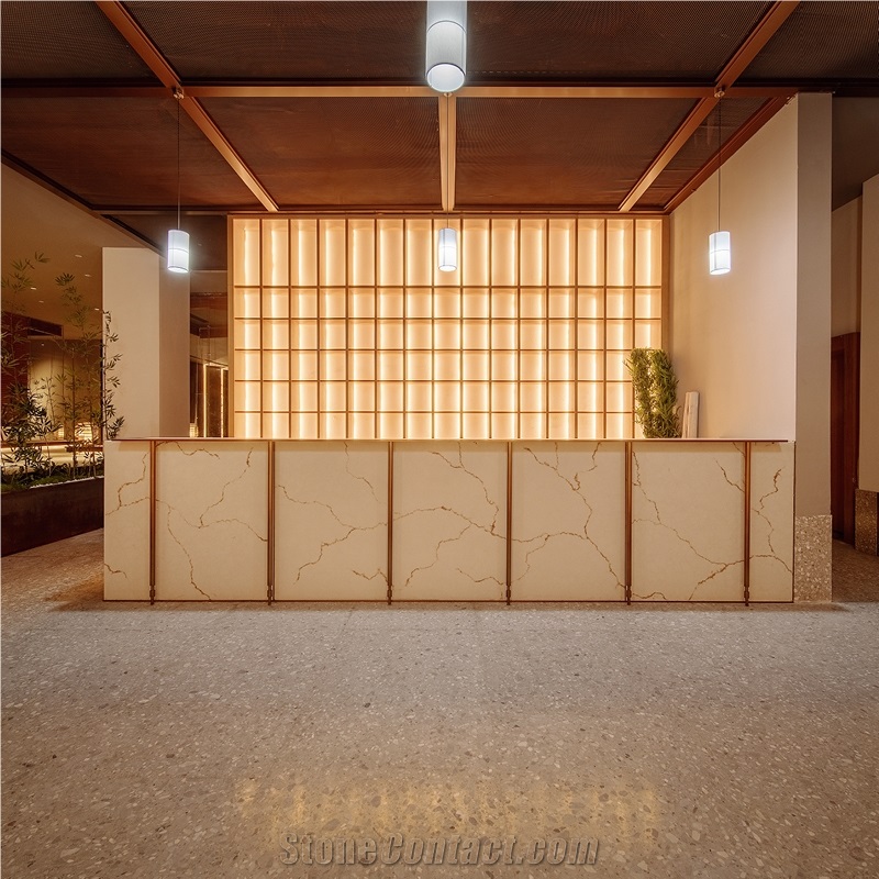 DXW501 Yabo White Jade Terrazzo Inorganic Terrazzo