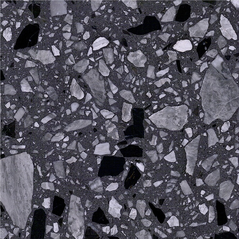 DXW511 Lilanz Dark Gray Terrazzo Wall Floor Tile