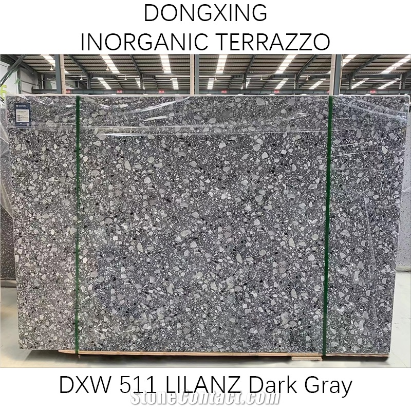DXW511 Lilanz Dark Gray Terrazzo Wall Floor Tile