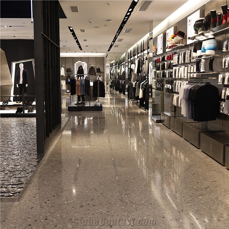 DXW511 Lilanz Dark Gray Terrazzo Wall Floor Tile