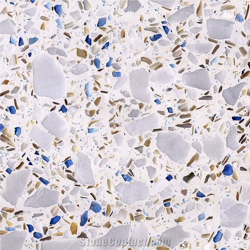 DXW702 Chanel White Terrazzo White Color Precast Terrazzo