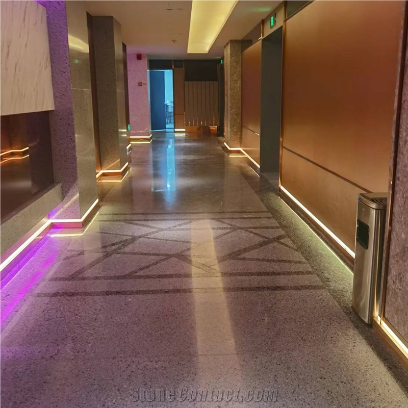 DXW702 Chanel White Terrazzo White Color Precast Terrazzo