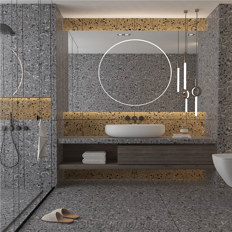 DXW706 Margaret Terrazzo Yellow Artificial Stone