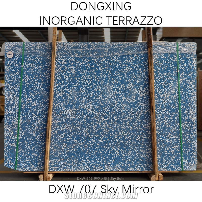 DXW707 Sky Mirror Terrazzo Artificial Polished Terrazzo