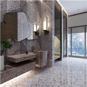 DXW709 Vangogh Terrazzo Stone Sculpture Cement Terrazzo