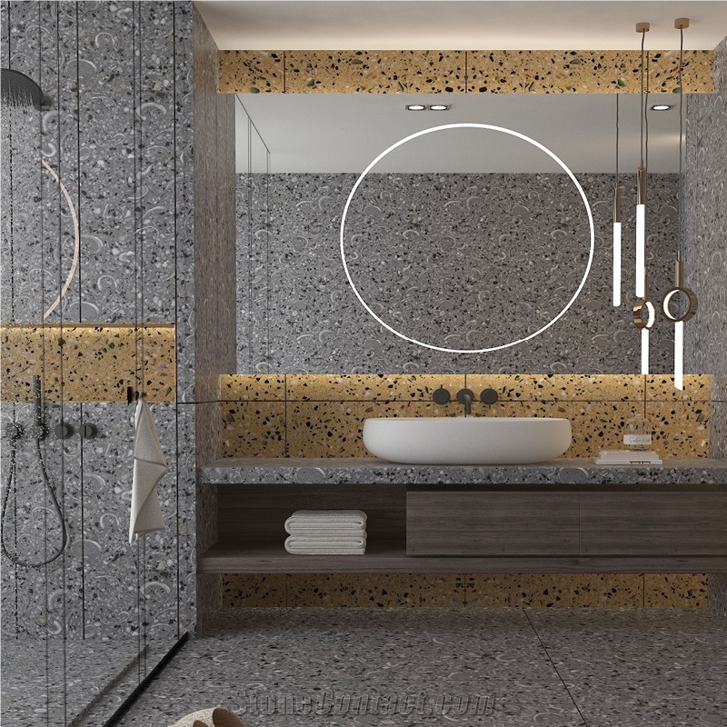 DXW710 Cape Seven Terrazzo Nature Aggregate Tile