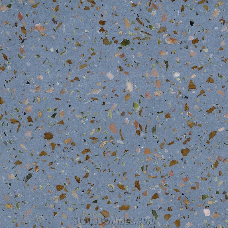 DXW711 Winsor Blue Terrazzo Wall Floor Tile