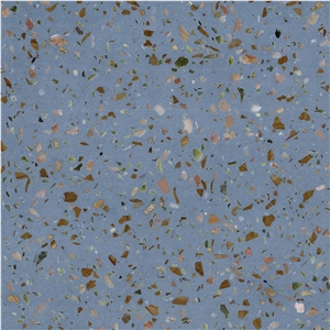 DXW711 Winsor Blue Terrazzo Wall Floor Tile