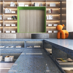 DXW711 Winsor Blue Terrazzo Wall Floor Tile