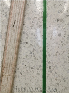 White Color Terrazzo Slabs
