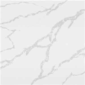 White Quartz Grey Veins Big Slab Tile