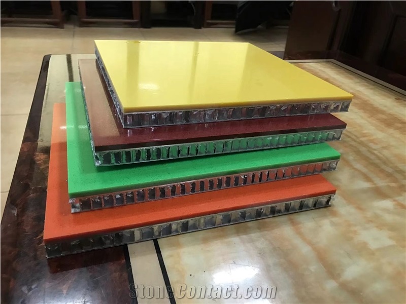 Colorful Quartz Honeycomb Backed Panels
