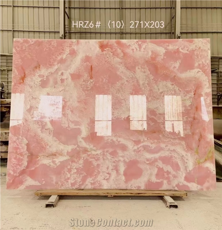 Pink Onyx Steps For Commercial Projects