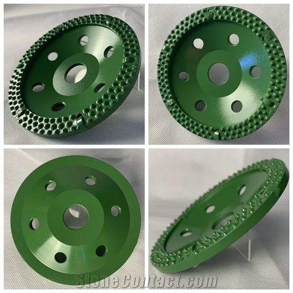 Vacuum Brazed Diamond Grinding Cup For Granite Marble Stone