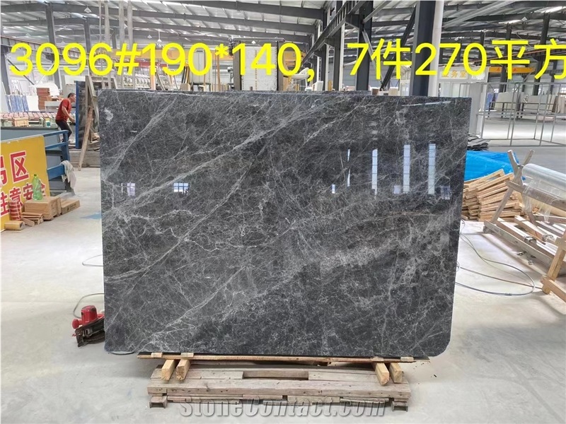 Hermes Grey  Polished Marble Wall  Slabs
