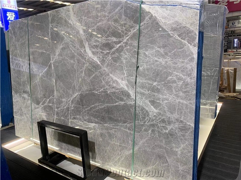 Hermes Grey  Polished Marble Wall  Slabs