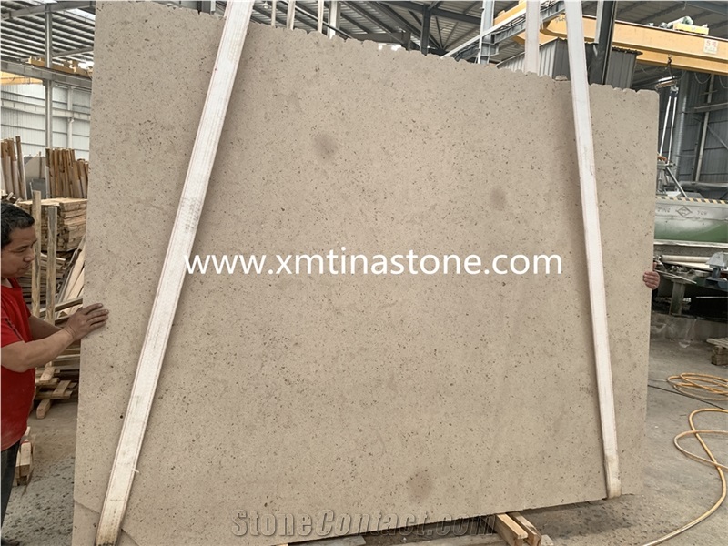 Moca Fossil  Limestone  Cream Slabs Tiles