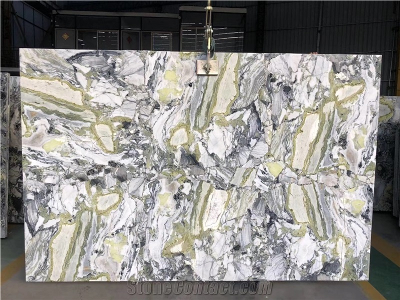 White Beauty Cold Jade  Ice Jade Marble Slabs