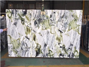 White Beauty Cold Jade  Ice Jade Marble Slabs