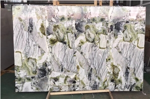 White Beauty Cold Jade  Ice Jade Marble Slabs