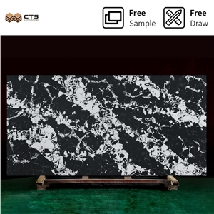 Kitchen Artificial Chinese Glamorous Black&Rose Quartz