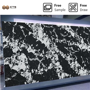 Kitchen Artificial Chinese Glamorous Black&Rose Quartz