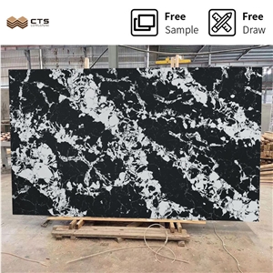 Kitchen Artificial Chinese Glamorous Black&Rose Quartz