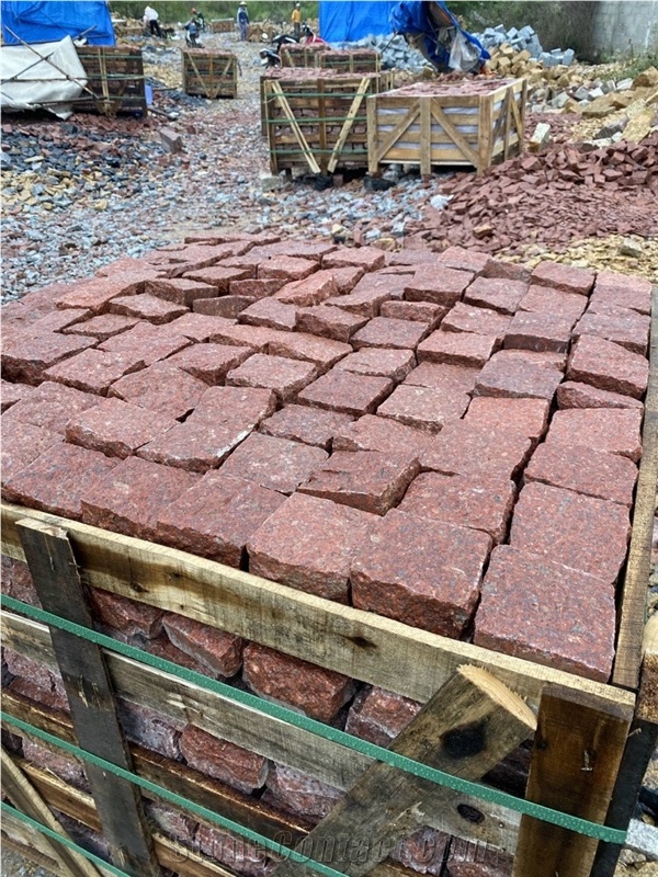 Granite Cubic Stone, Cube Stone, Cobble Stone