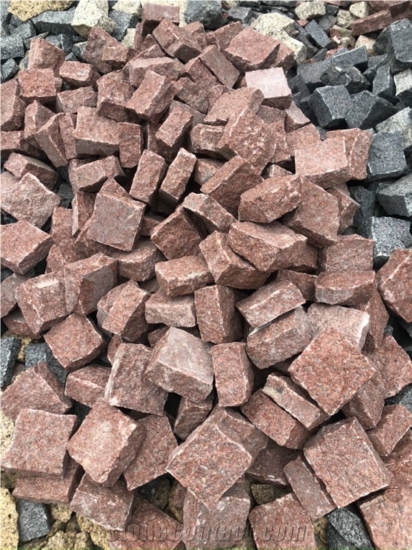 Granite Cubic Stone, Cube Stone, Cobble Stone