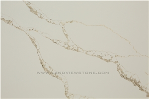 Jumbo Calacatta Gold Quartz Stone Slabs