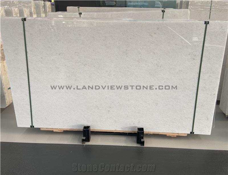 Polished Colombia Pure White Marble Slabs Tiles
