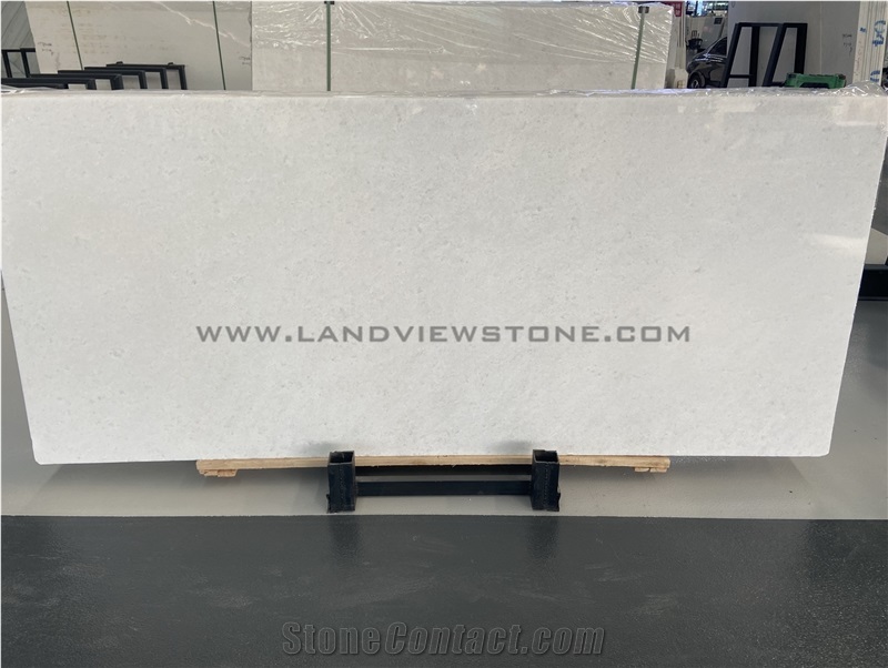 Polished Colombia Pure White Marble Slabs Tiles