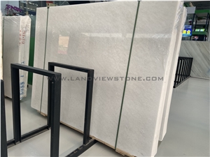 Polished Colombia Pure White Marble Slabs Tiles