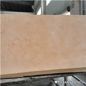 New Design Polished Brown Veins Pink Alabaster Wall Panel