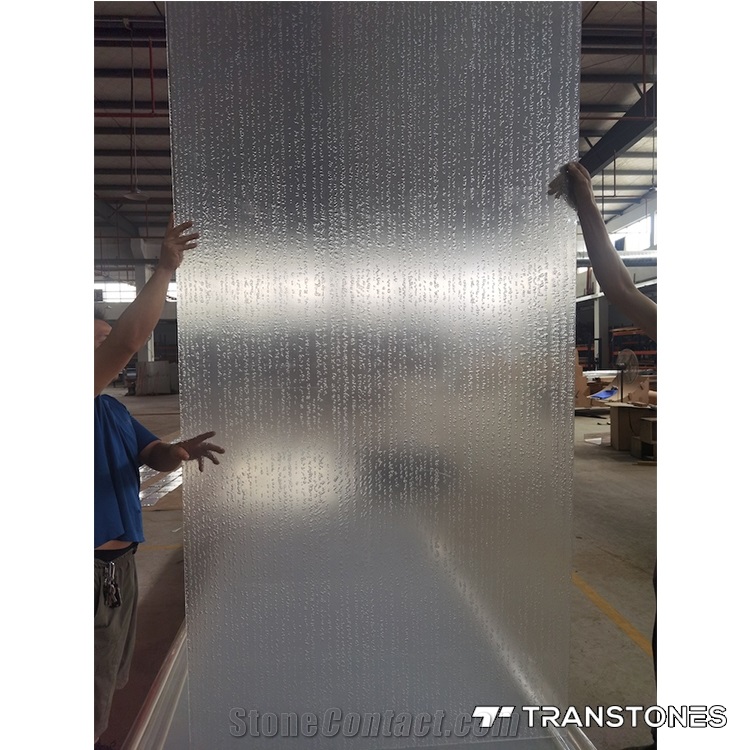 Screen & Room Divider Backlit Acrylic Sheet Raindrops Effect