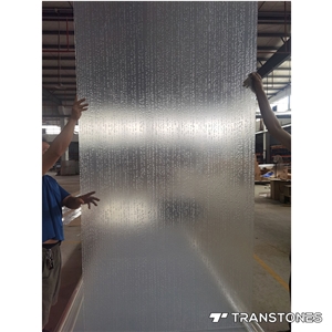 Screen & Room Divider Backlit Acrylic Sheet Raindrops Effect