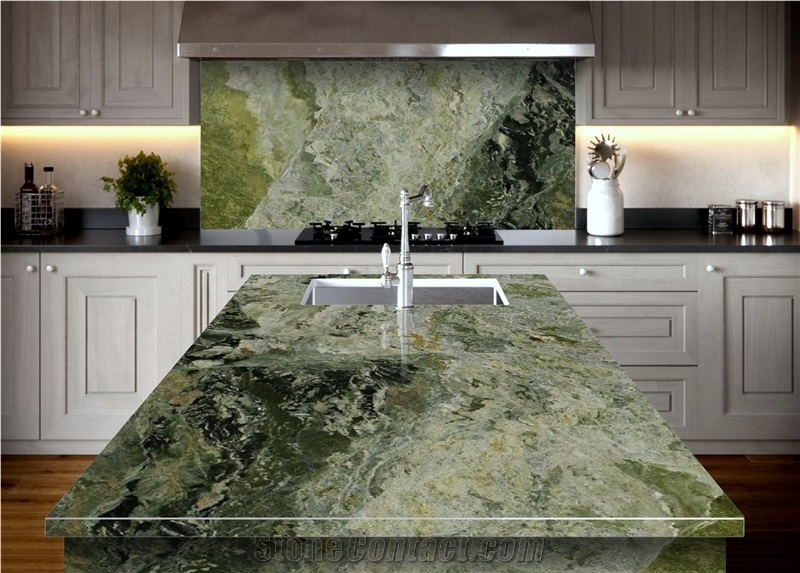 Alga Green Quartzite Slabs