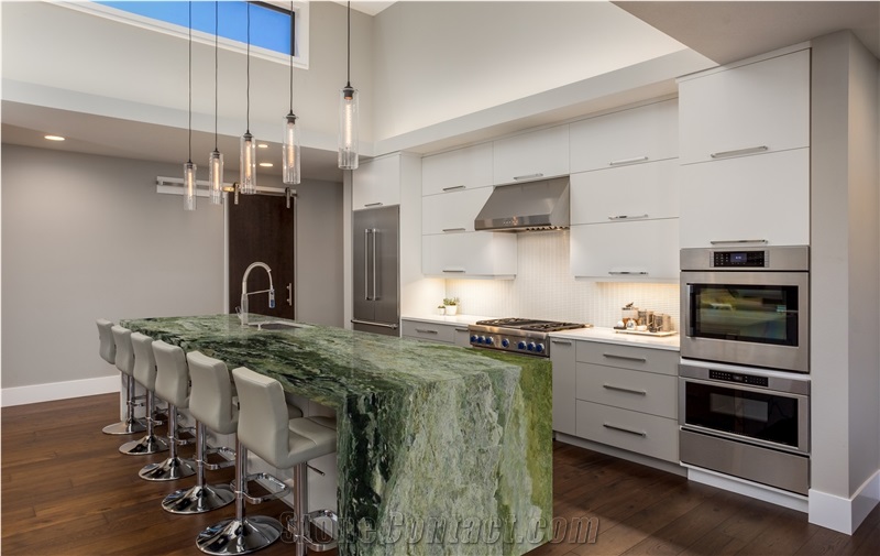 Alga Green Quartzite Slabs