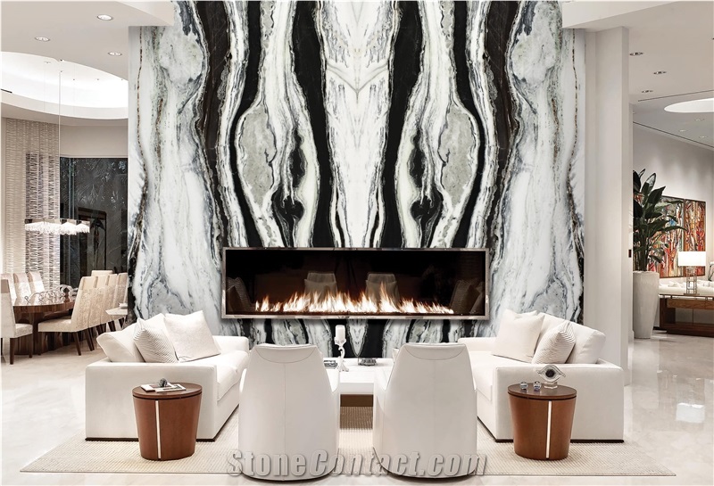 Glaciers Slabs- Dalmata Marble Slabs